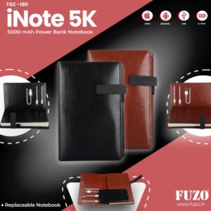 iNote  5000 mAh Power Bank Note Book - TGZ-180