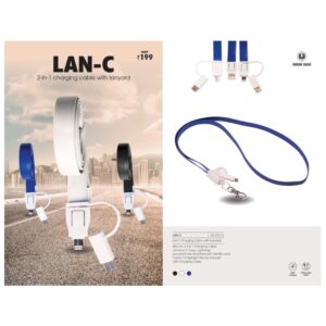 3 in 1 Charging Cable Lanyard - UG-GC13