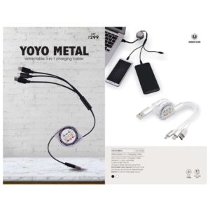 Retractable 3 in 1 Charging Cable - UG-GC23